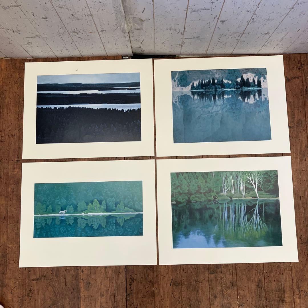 東山魁夷 爽風明水 日本経済新聞社 風景画 作品集 画集 8枚 四季 景色