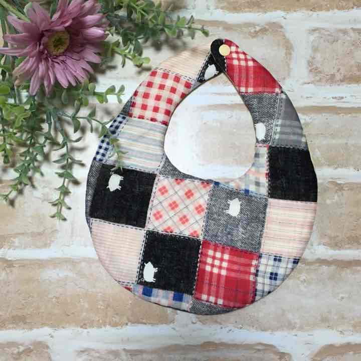 売り切れました   065  ふわふわスタイ  両面ガーゼ