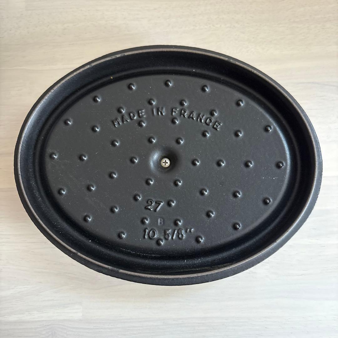 《7月5日迄》STAUBストウブ⚫︎LA COCOTTE⚫︎オーバル27cm⚫︎黒