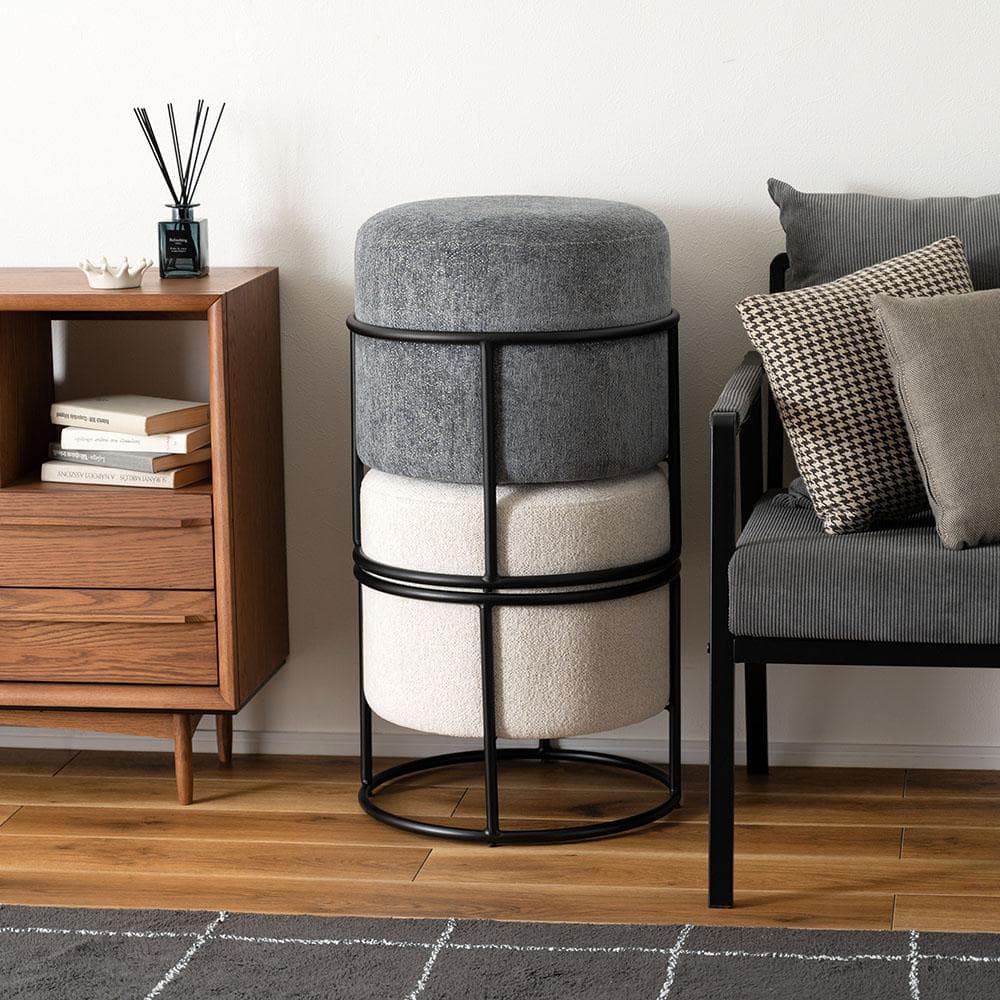 新品 送料込み スツール 椅子 1脚 スタッキング グレー