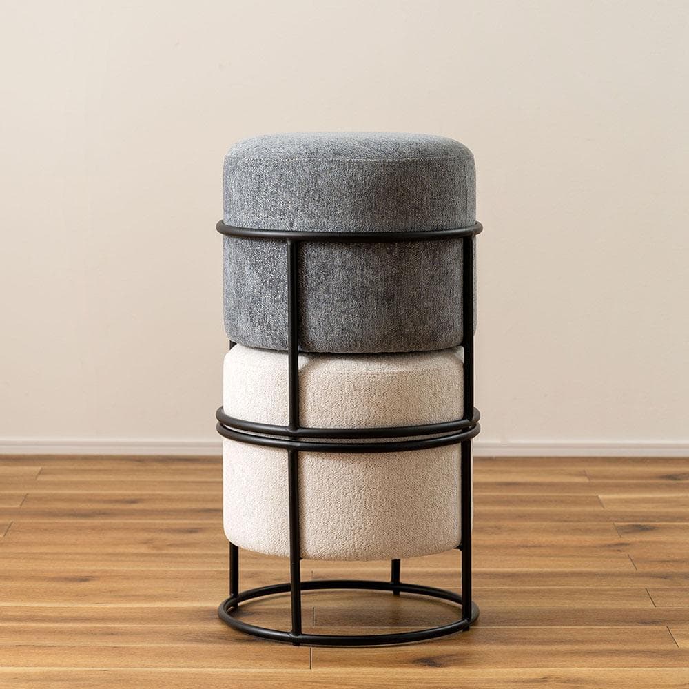 新品 送料込み スツール 椅子 1脚 スタッキング グレー