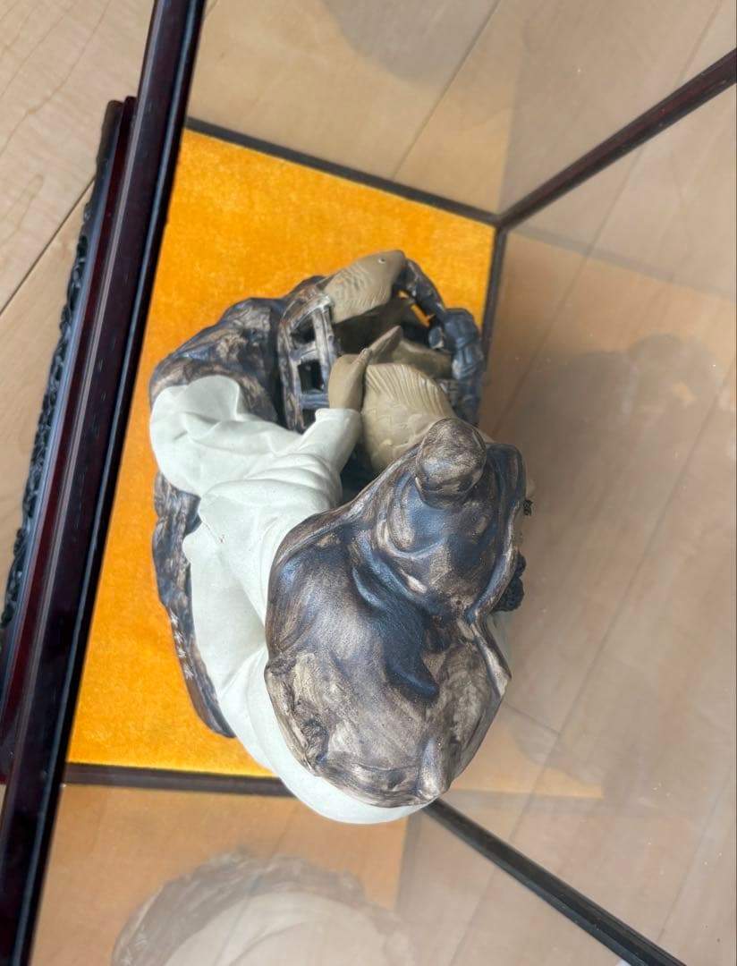 中国　置物　漁