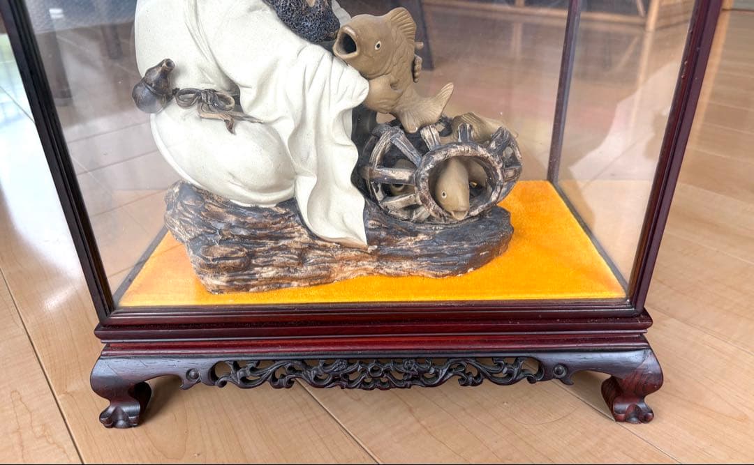 中国　置物　漁