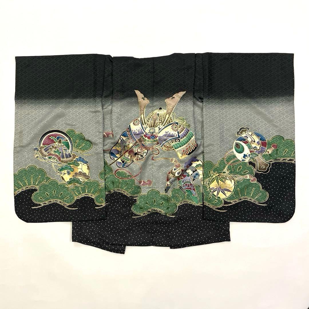 七五三 羽織セット 男の子 羽織 着物 長襦袢 半衿付き 5歳 No.125