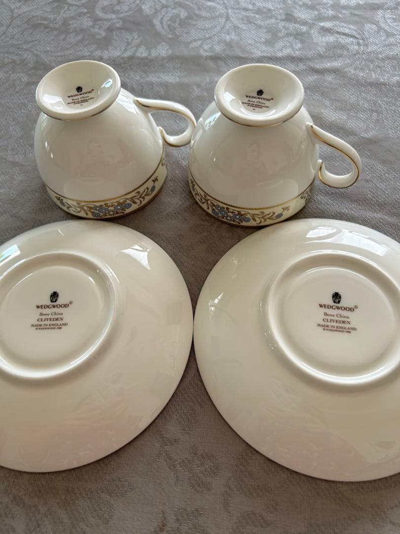 【ウェッジウッド】クリブデン　トリオ2セット