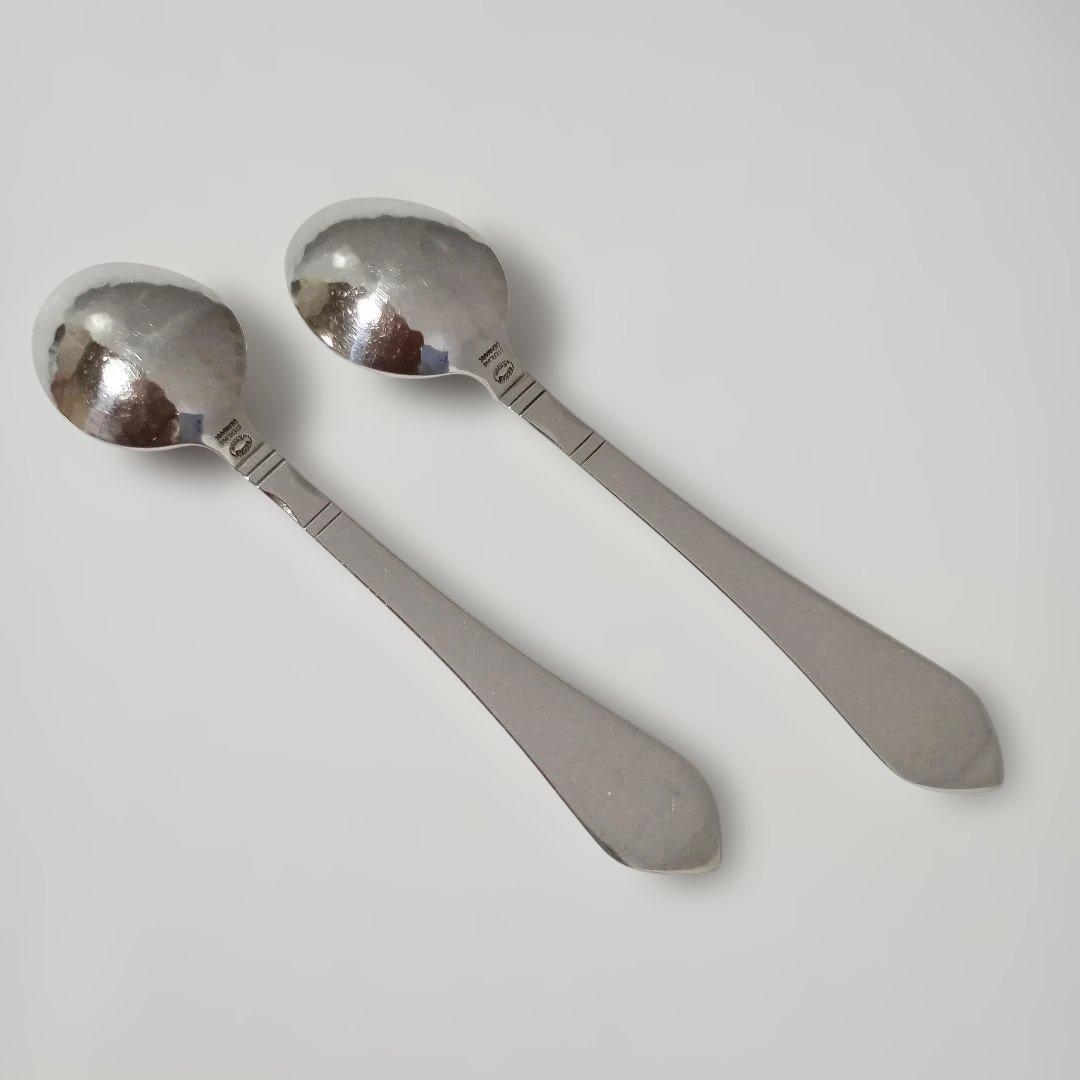 ジョージジェンセン　コンチネンタル　コーヒースプーンペア　シルバー９２５　未使用