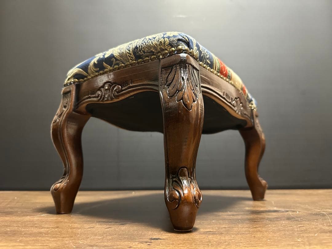 イタリア 家具 ヴェローナクラシック フットスツール 猫脚 輸入家具