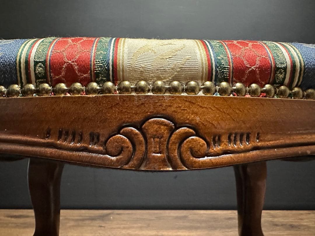 イタリア 家具 ヴェローナクラシック フットスツール 猫脚 輸入家具