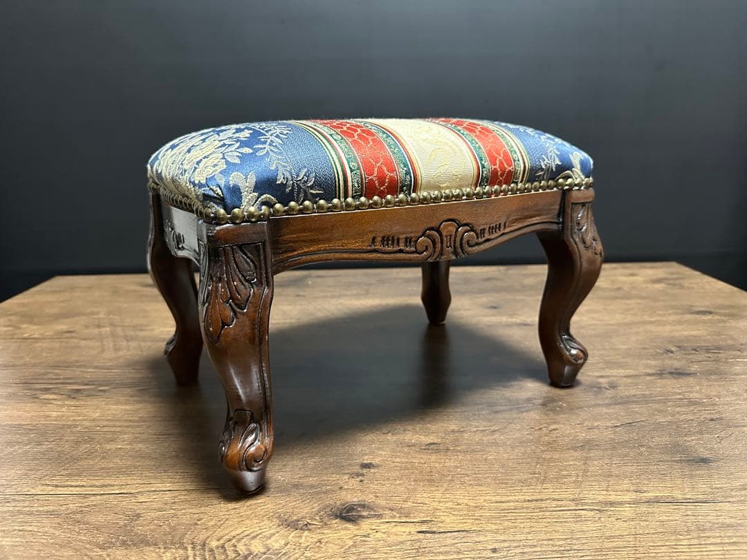 イタリア 家具 ヴェローナクラシック フットスツール 猫脚 輸入家具