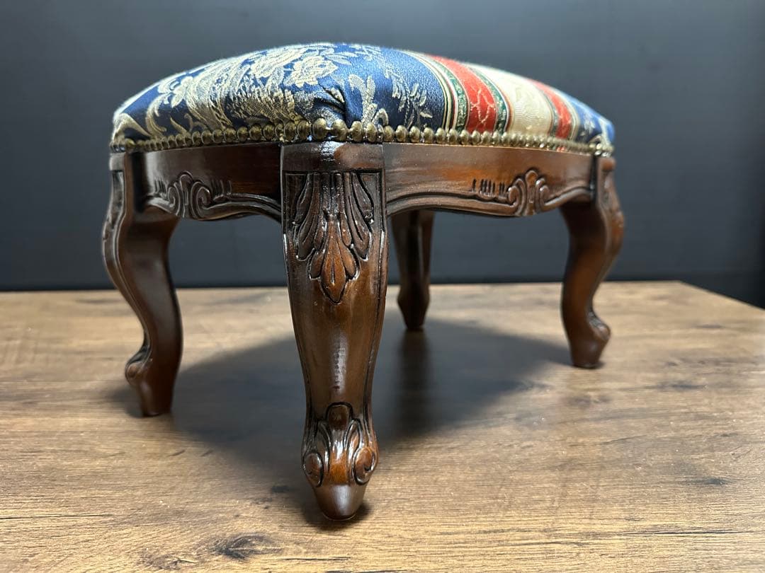 イタリア 家具 ヴェローナクラシック フットスツール 猫脚 輸入家具
