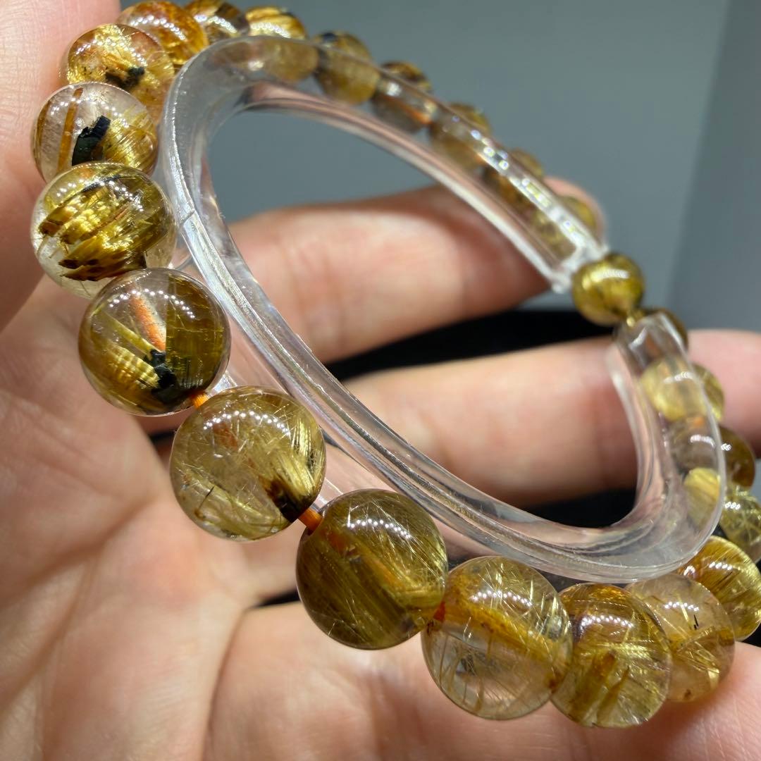 ■ハイクオリティ ゴールド タイチン ルチル クォーツ 108■