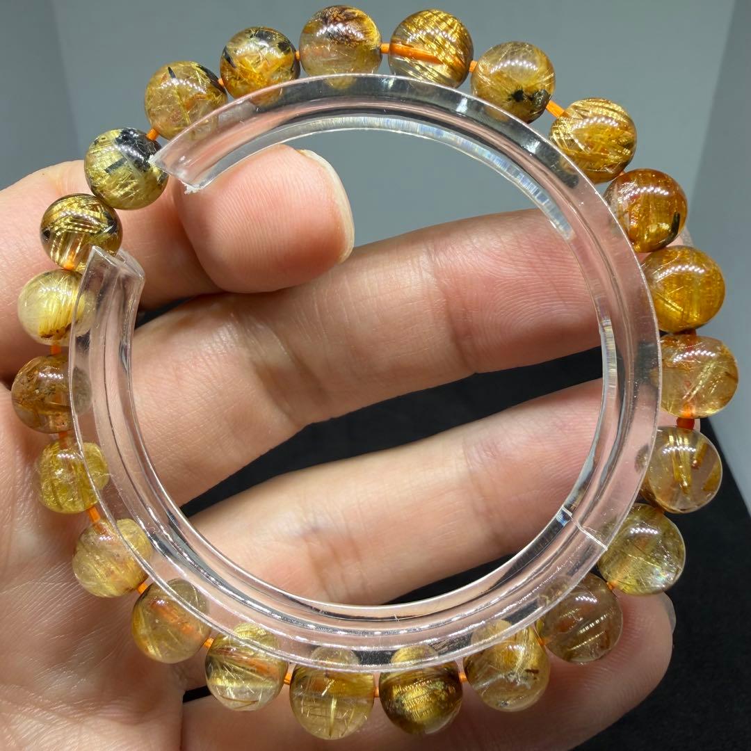 ■ハイクオリティ ゴールド タイチン ルチル クォーツ 108■