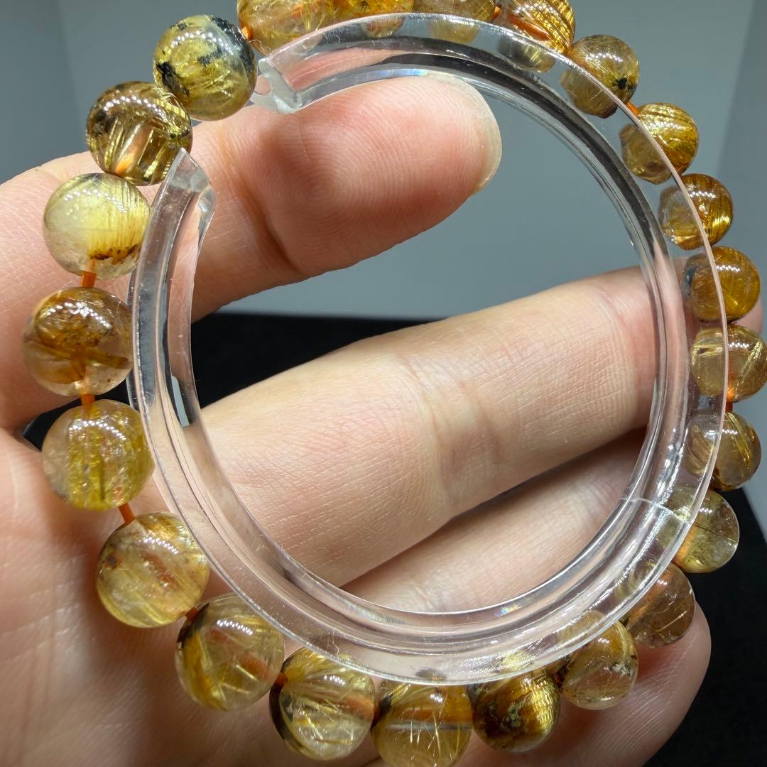 ■ハイクオリティ ゴールド タイチン ルチル クォーツ 108■