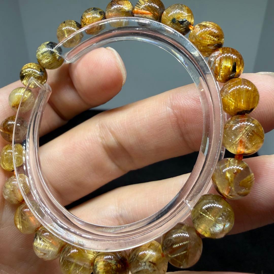 ■ハイクオリティ ゴールド タイチン ルチル クォーツ 108■