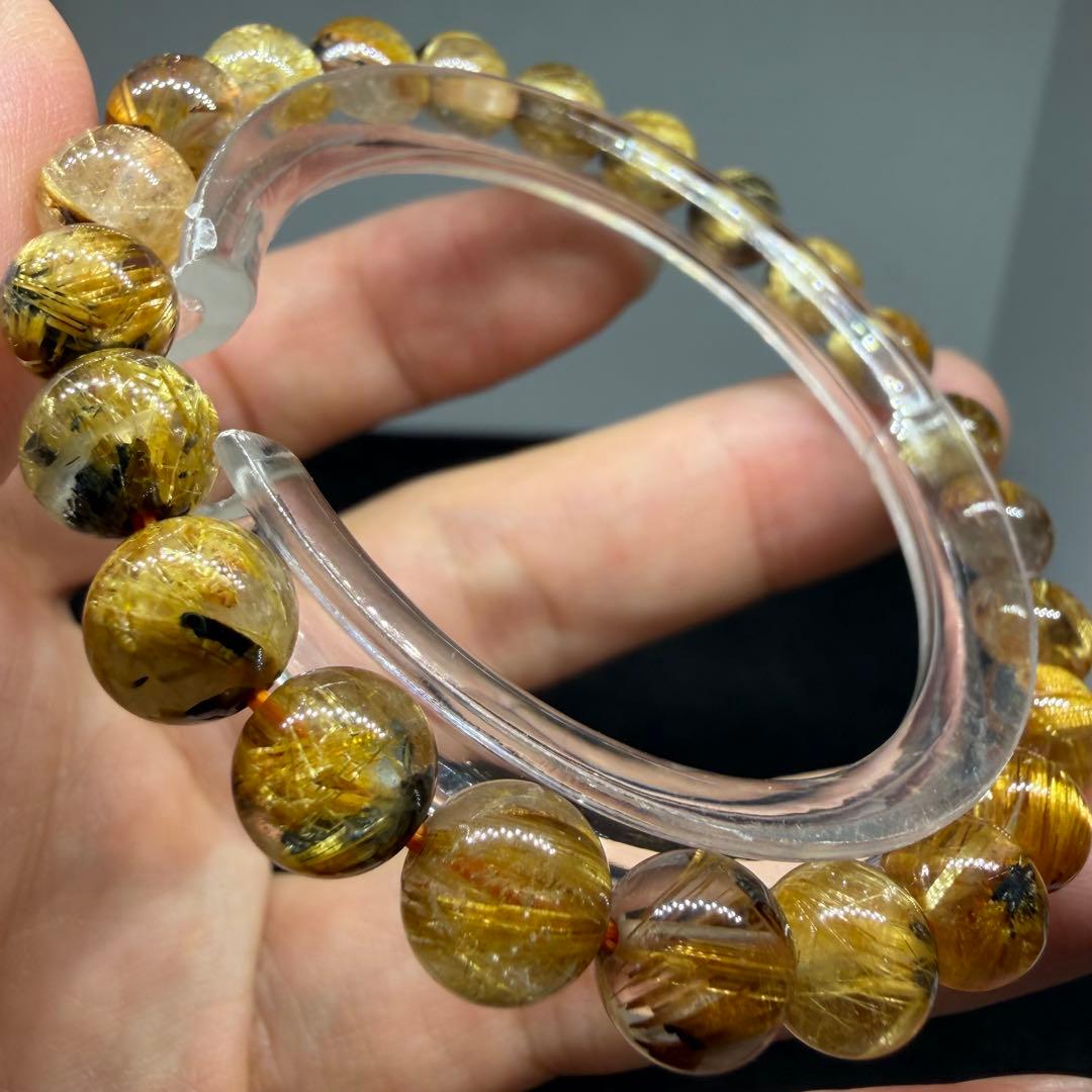 ■ハイクオリティ ゴールド タイチン ルチル クォーツ 108■