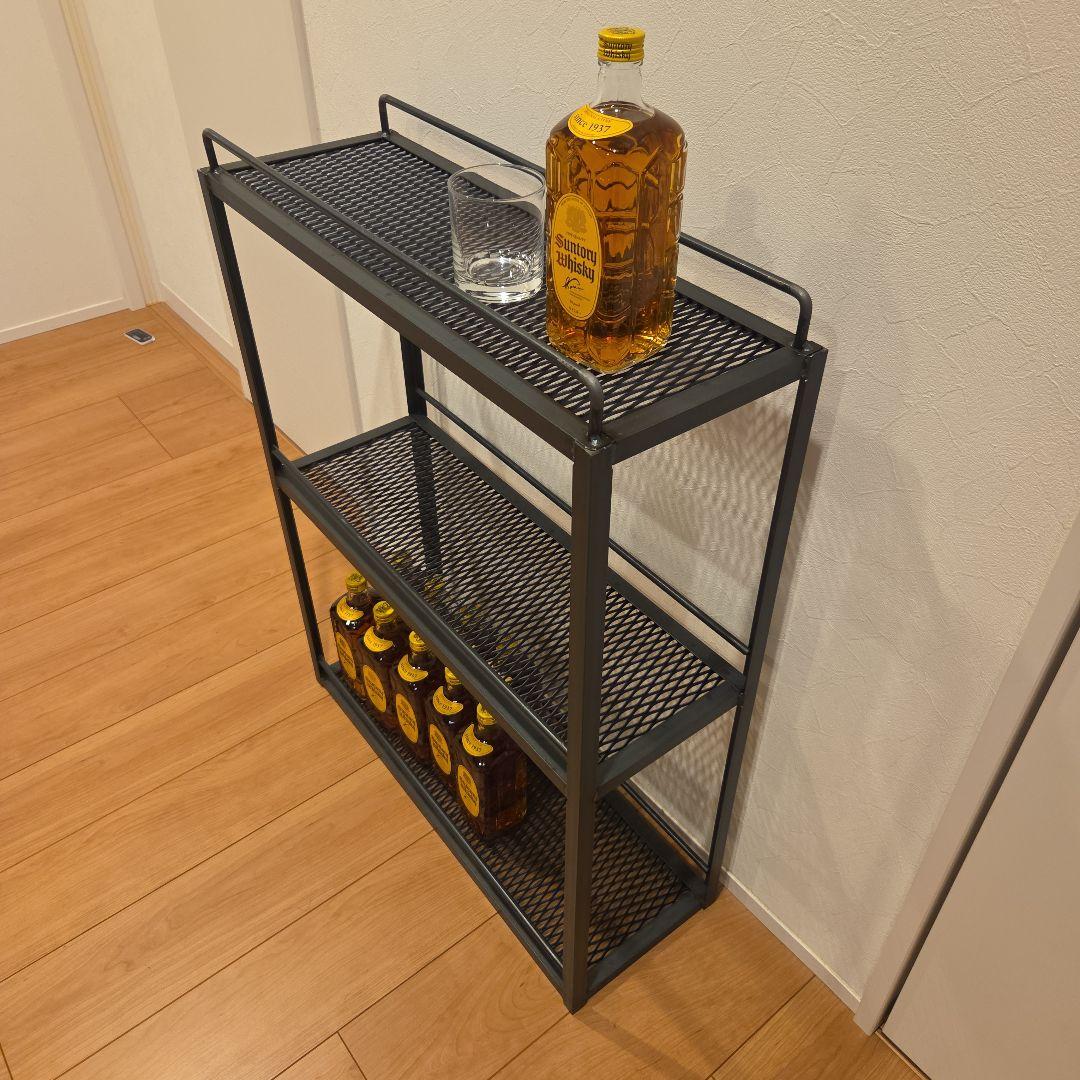 ウイスキーラック ウイスキー棚 アイアンラック スチールラック 多肉