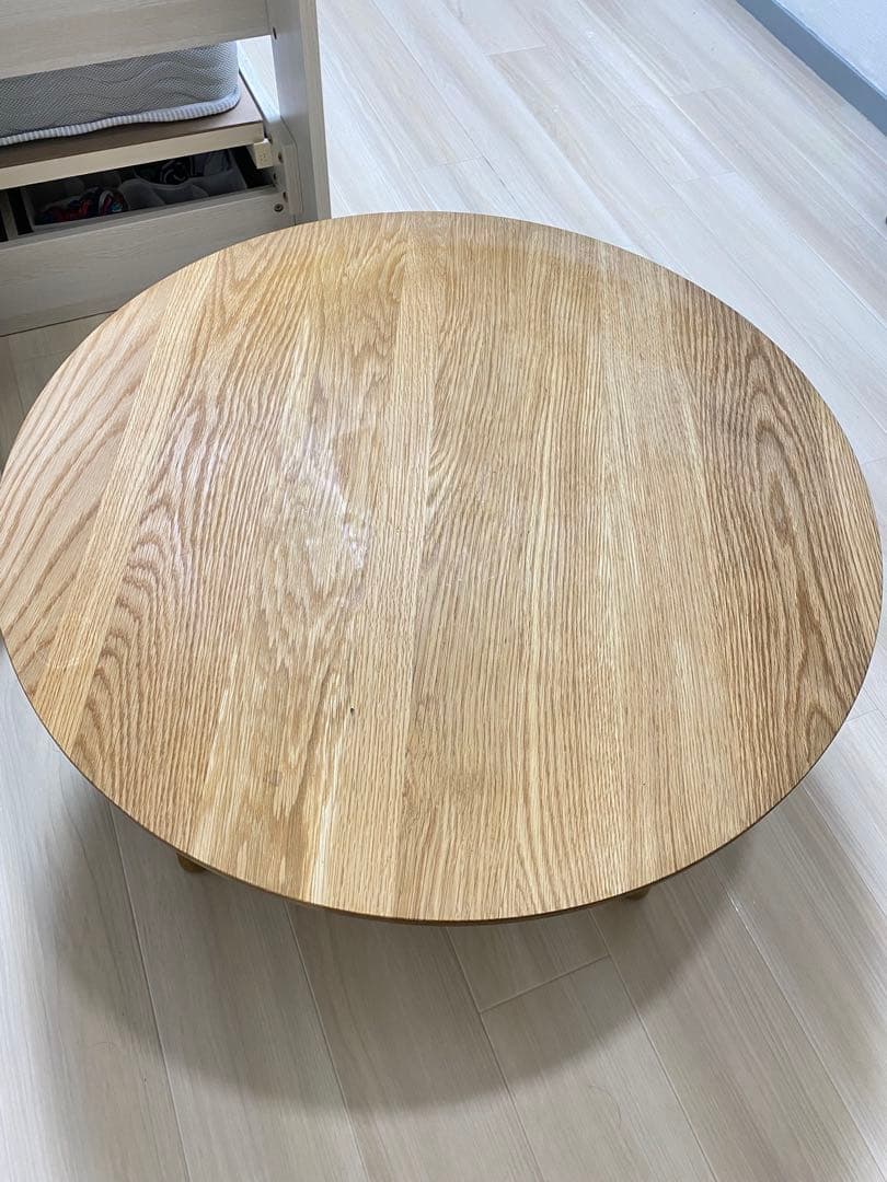 SOLK unico ローテーブル Φ760 ナチュラル