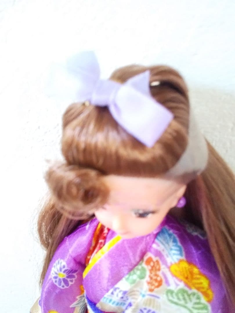 箱無し新品❤超希少1995年発売❤旧タカラジェニー　着物紫フルセット