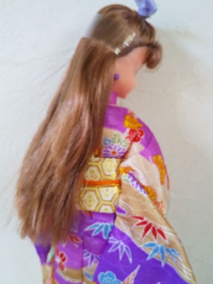 箱無し新品❤超希少1995年発売❤旧タカラジェニー　着物紫フルセット