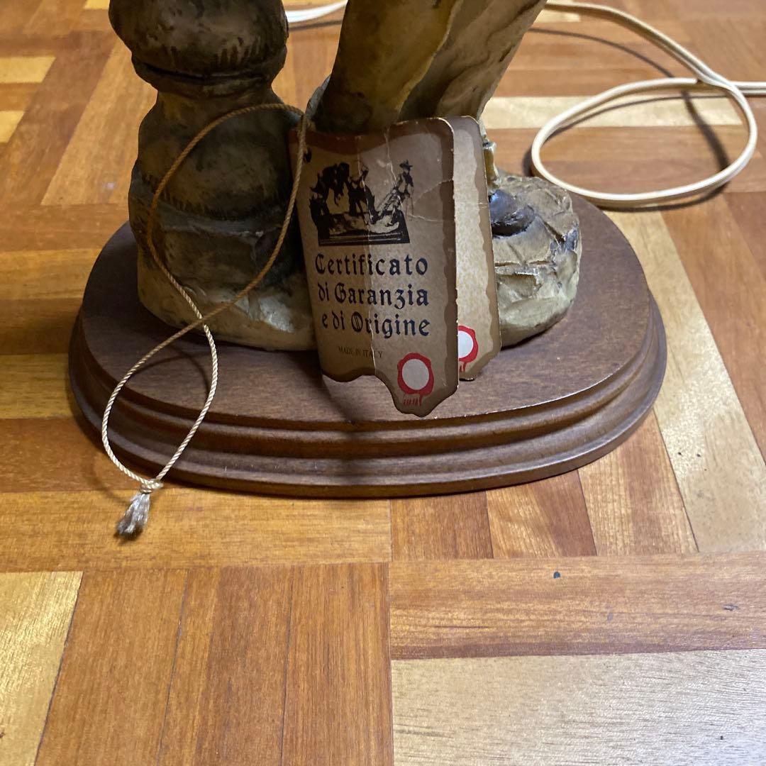 オブジェ　カポディモンテ アンティーク照明イタリア製エコメルカリ便置き配地域価格