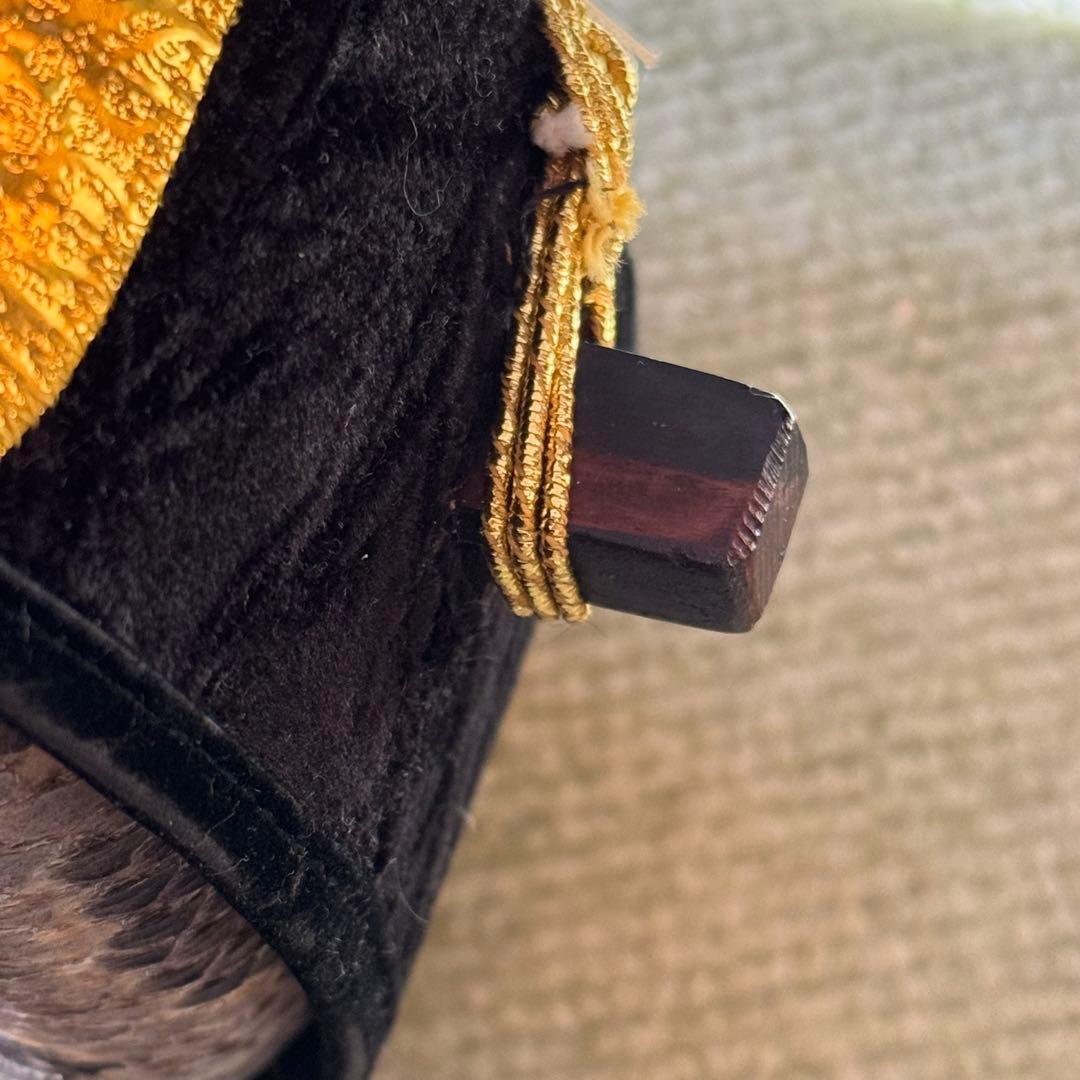 三線■黒檀 本皮クサビ張り■真壁型 アルミケース付き