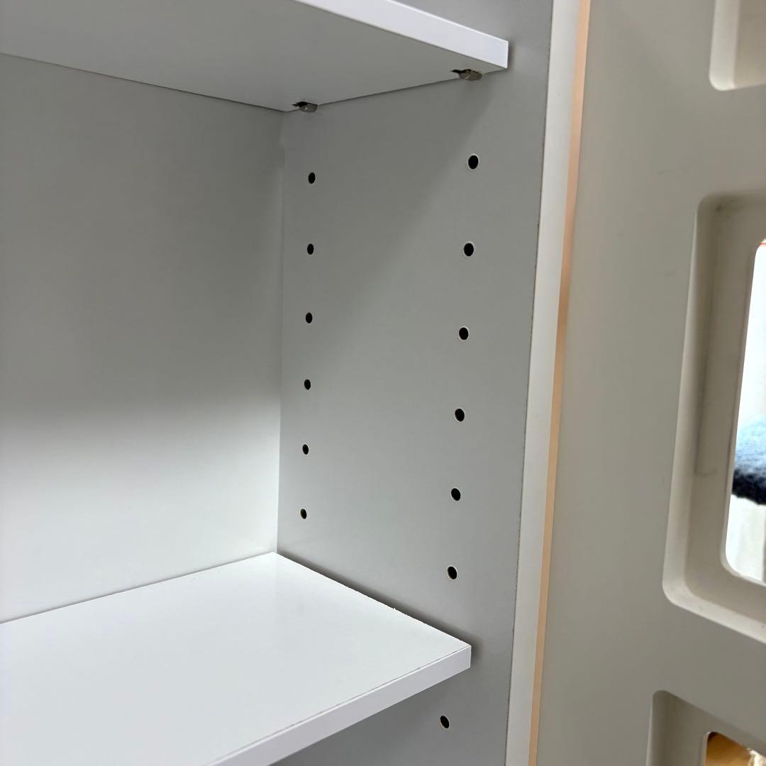 CD DVDラック　タワー　ホワイト　収納