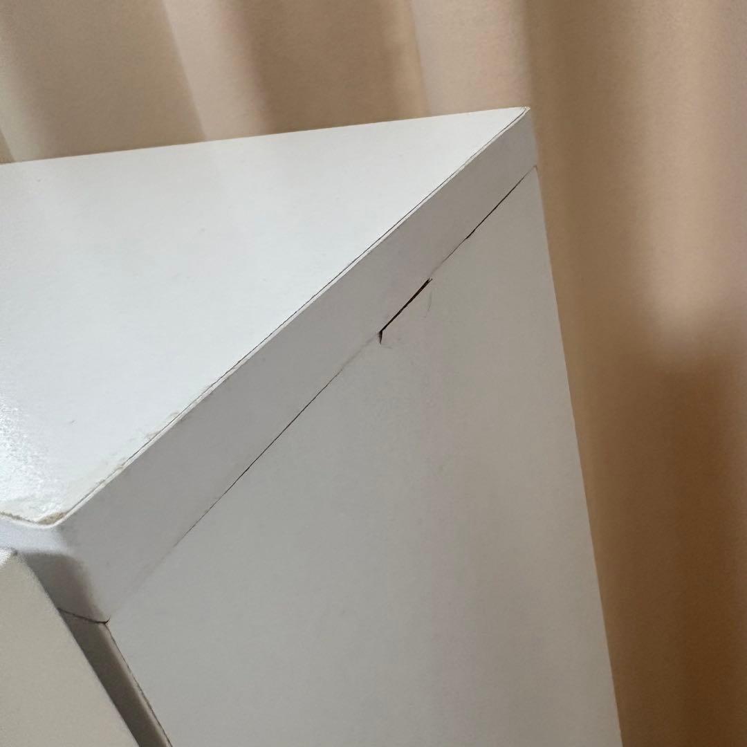 CD DVDラック　タワー　ホワイト　収納