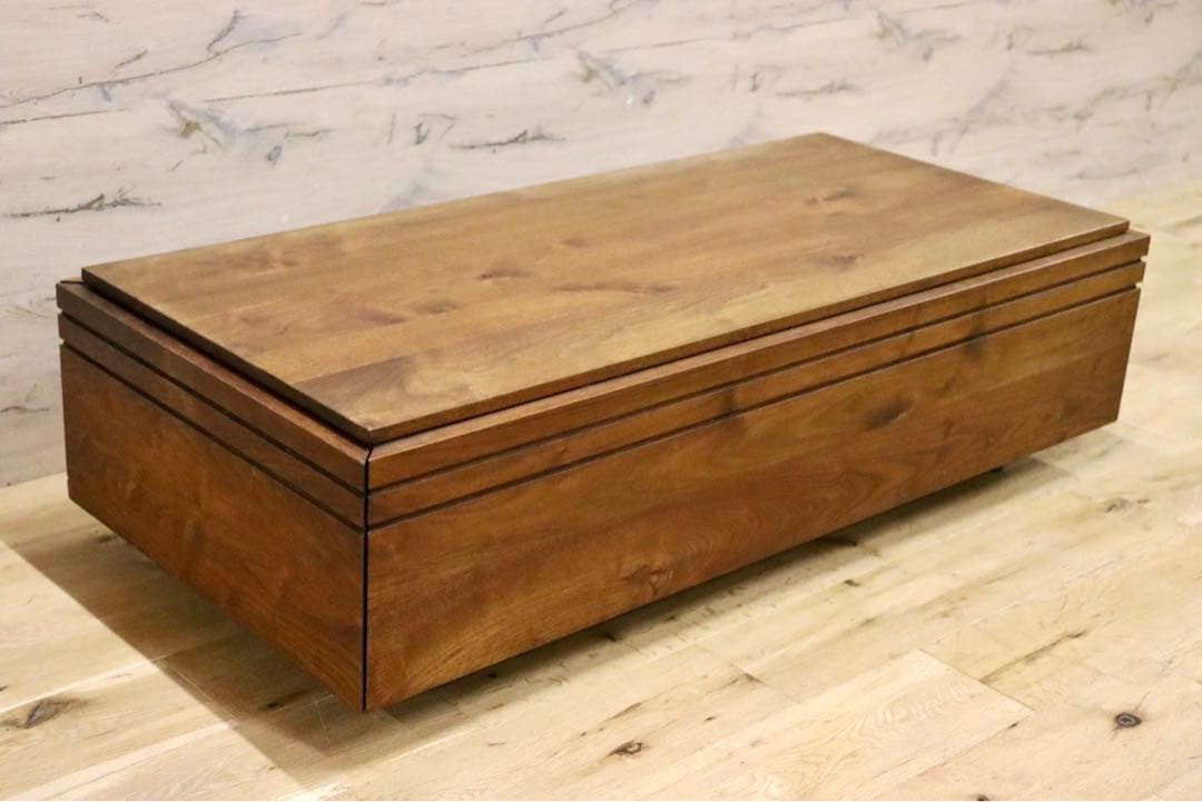 GMIH194○ウォールナット無垢材 リビングテーブル センターテーブル ロー