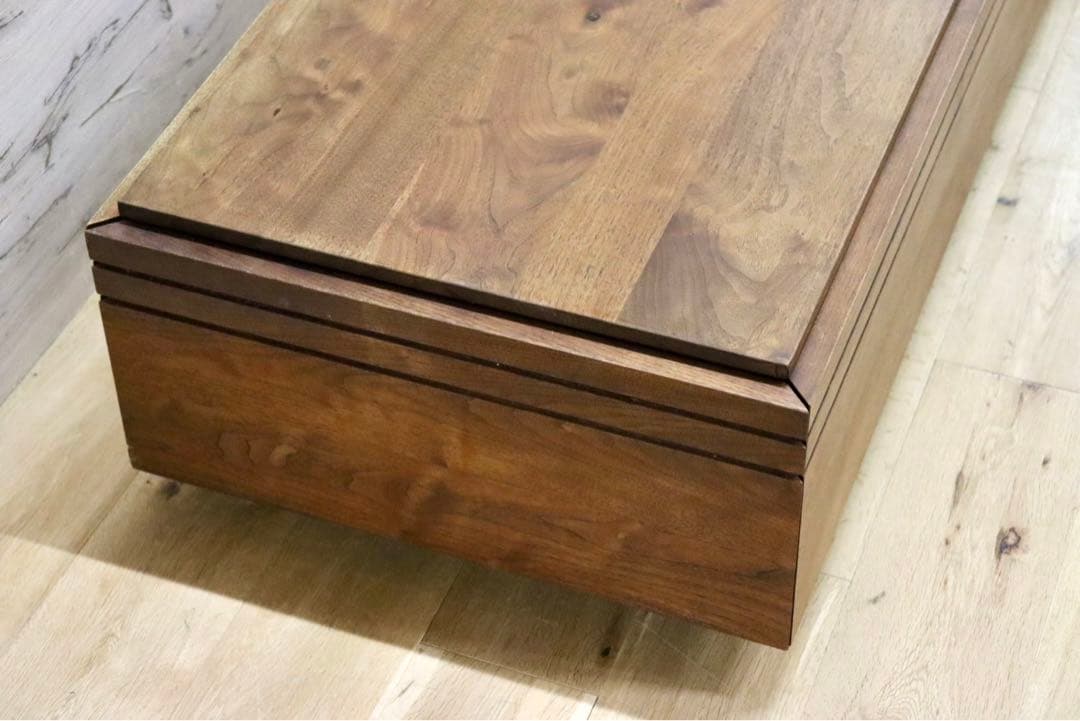 GMIH194○ウォールナット無垢材 リビングテーブル センターテーブル ロー