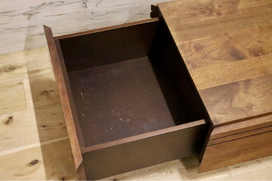 GMIH194○ウォールナット無垢材 リビングテーブル センターテーブル ロー