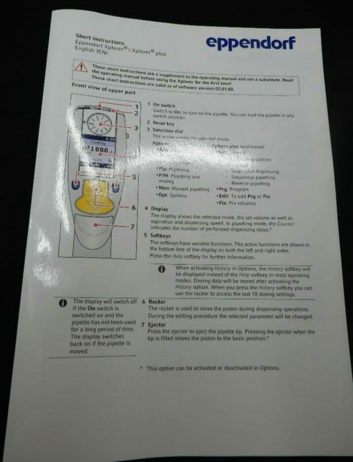 エッペンドルフ　電動ピペッター Xplorer 0.5~10μl 12連