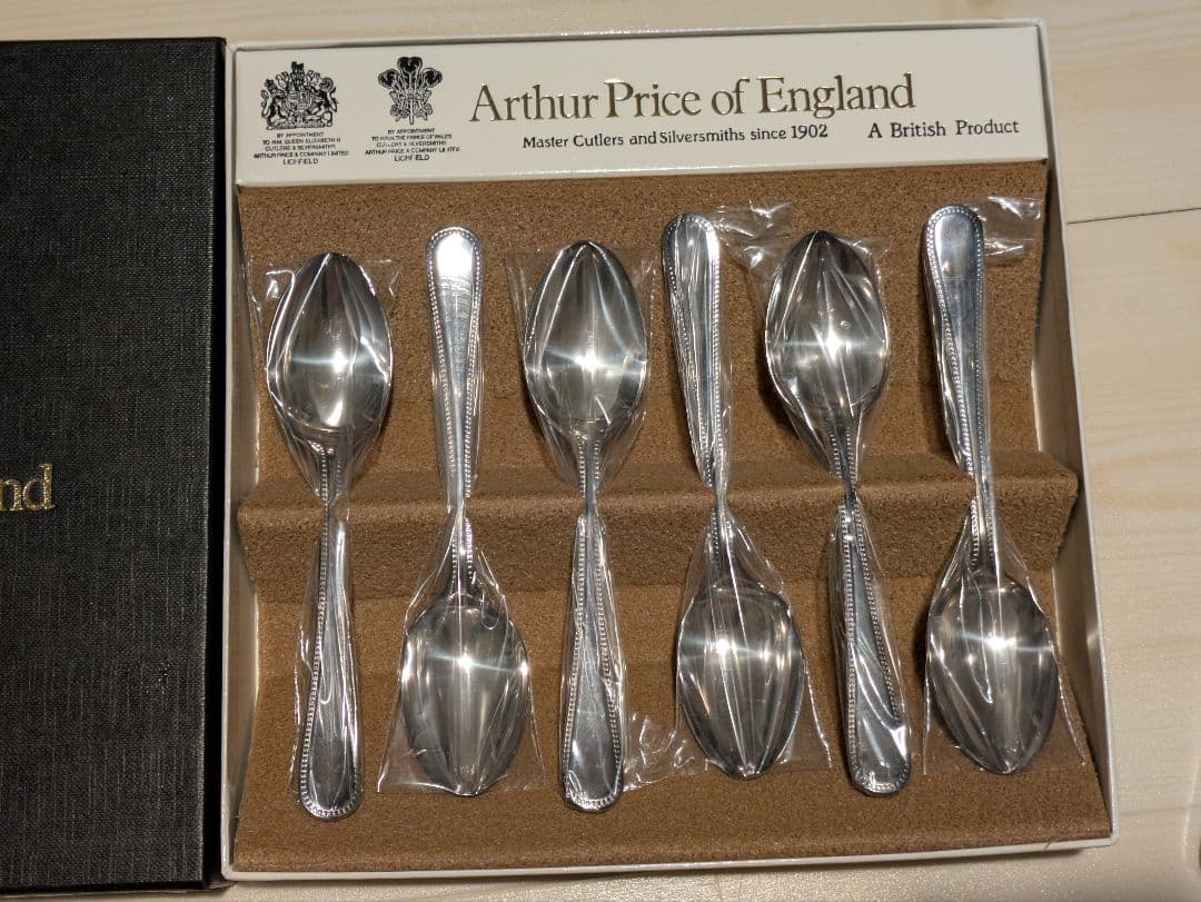 2-5.Arthur Price of England スプーン(ビード) 6本