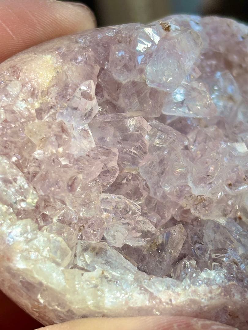 最終価格《ザクザク結晶♡》ピンクアメジスト　ハート　専用台座付き