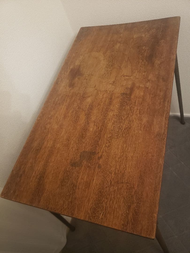 昭和レトロ 鉄脚 アイアン テーブル 古家具 古道具 リメイク カフェ風