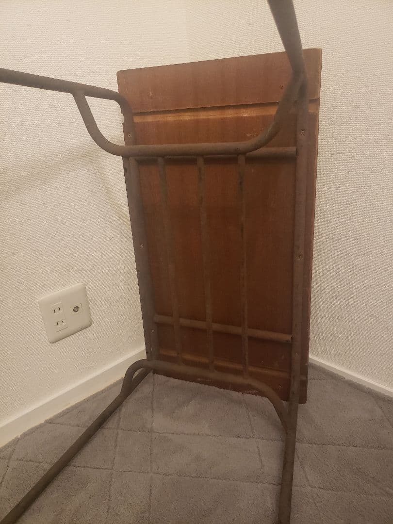 昭和レトロ 鉄脚 アイアン テーブル 古家具 古道具 リメイク カフェ風