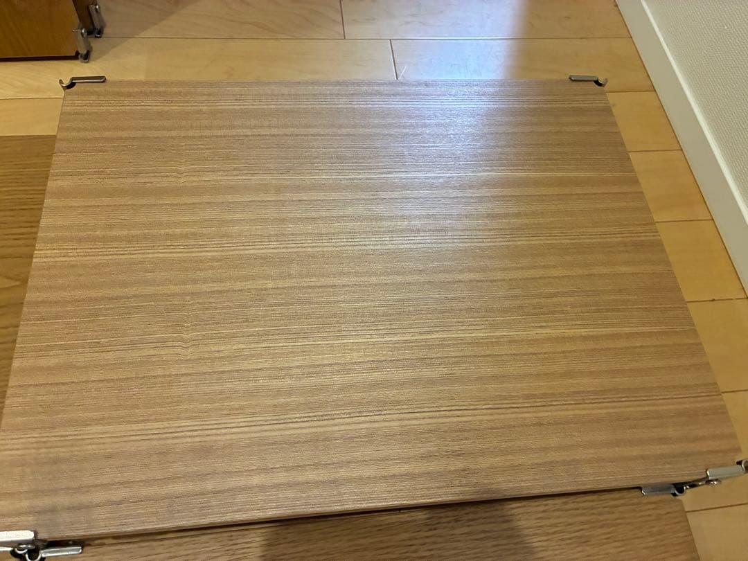 無印良品 ステンレスユニットシェルフ 追加棚 オーク材3枚タモ材1枚 幅56cm