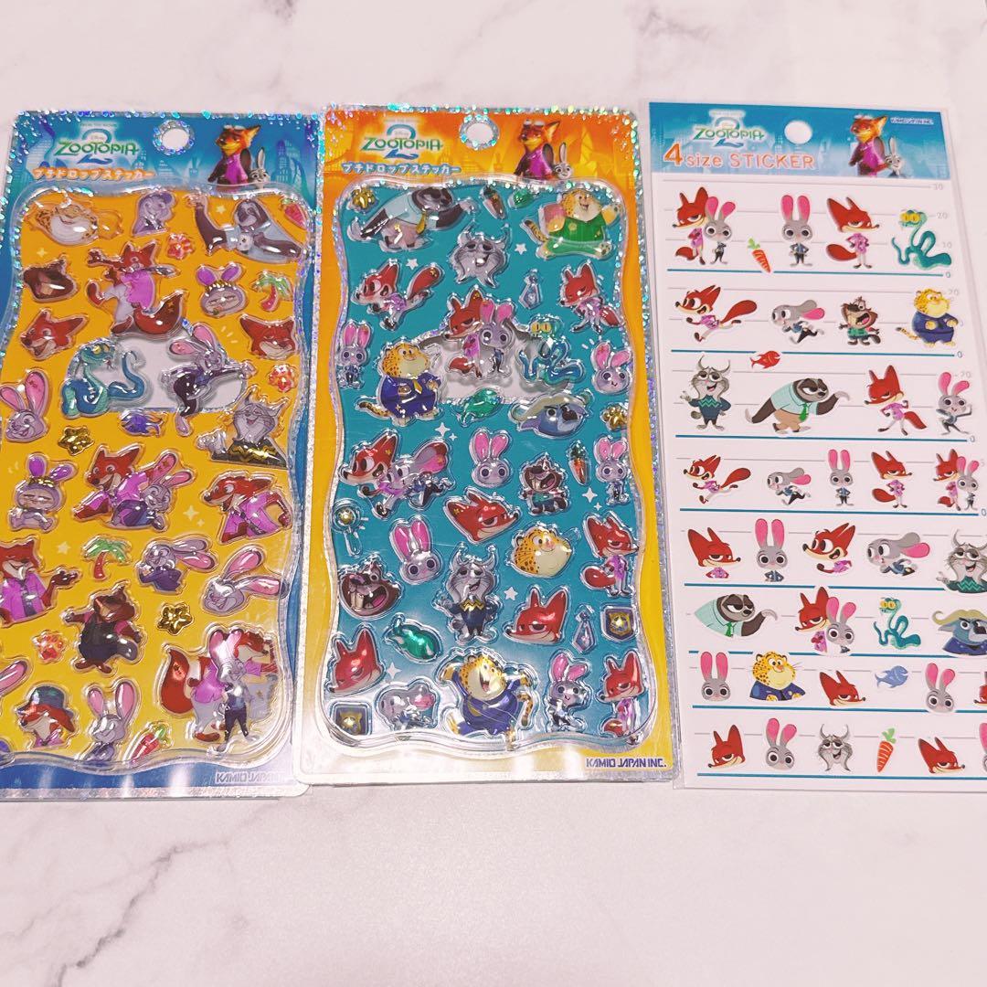 新作3種】ズートピア2 プチドロップステッカー ボンボンシール うる