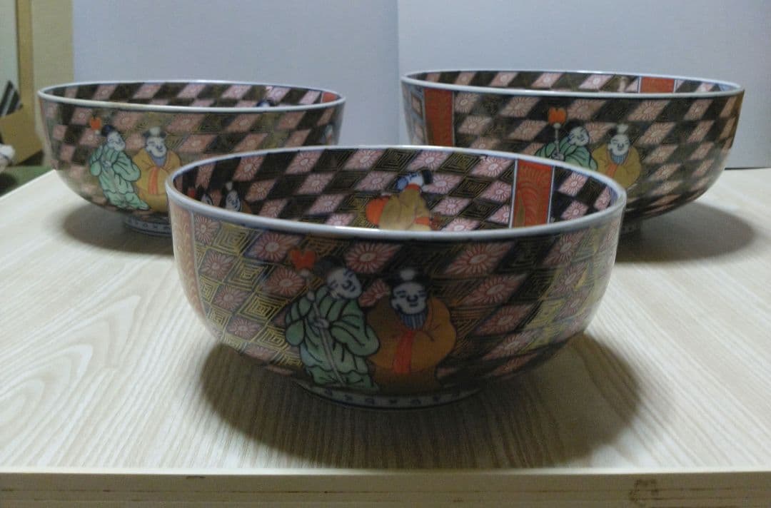 G*n様 特上手 古伊万里 金彩 色絵 賢人 そう図 深鉢 バラ