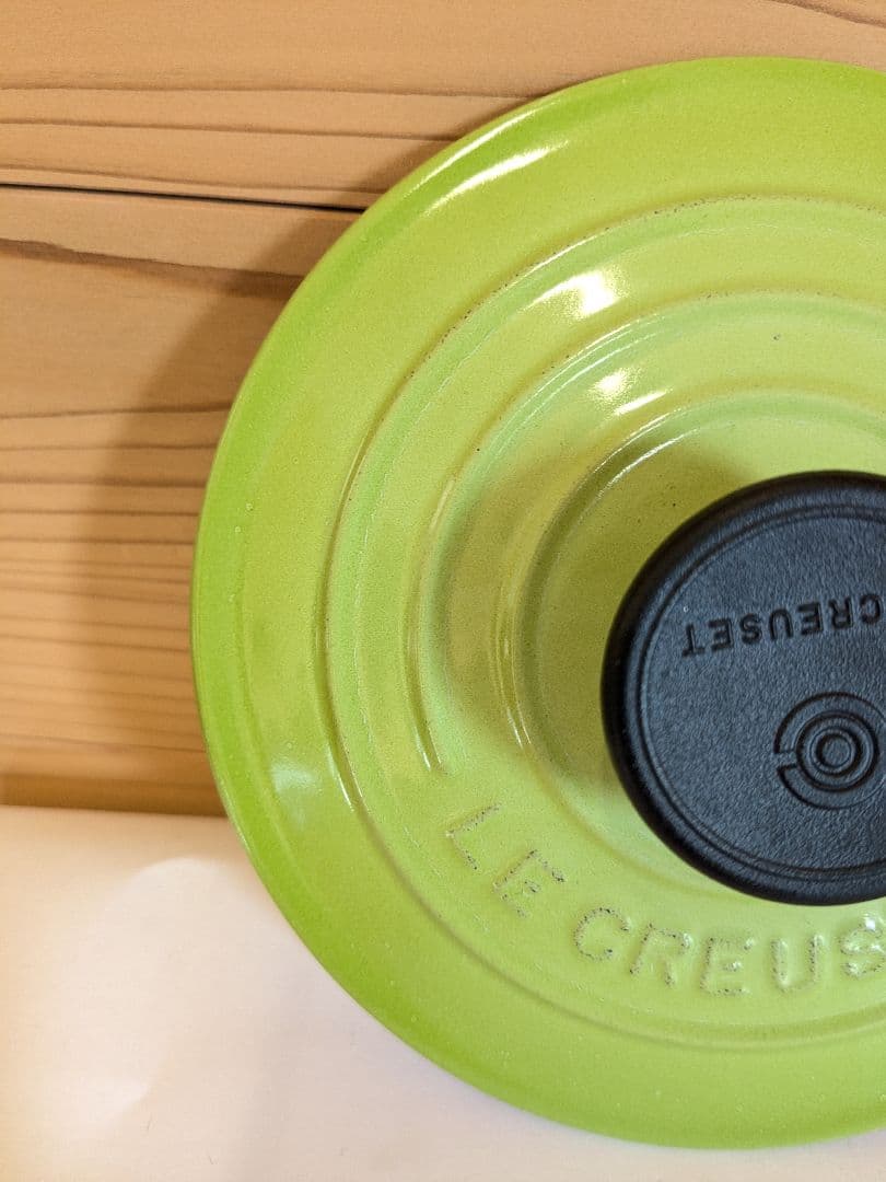 ル・クルーゼ　Le　Creuset ココット・ロンド　グリーン　14cm