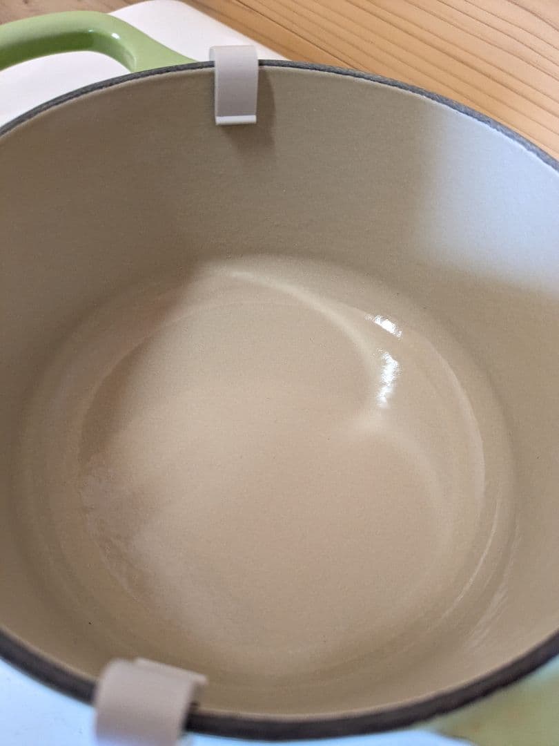 ル・クルーゼ　Le　Creuset ココット・ロンド　グリーン　14cm