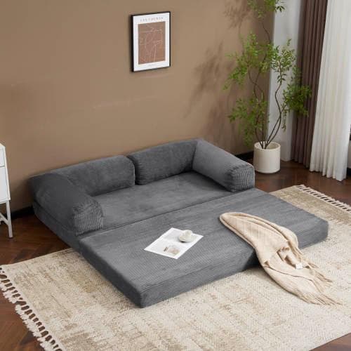 ソファベッド 組立て不要 二人掛け 三人掛け フロアソファ コンパクト ローソフ
