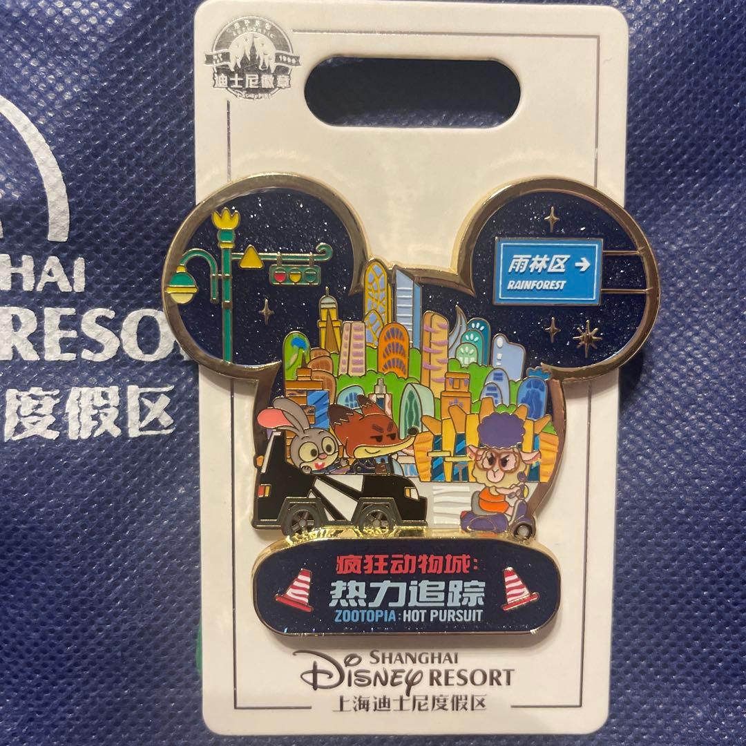 上海ディズニー ピンバッジ ズートピア - メルカリ
