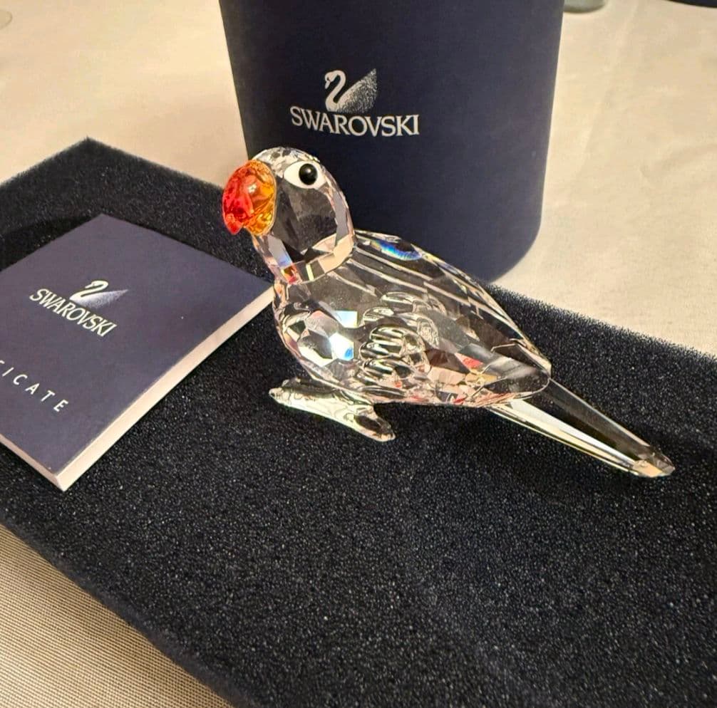 スワロフスキー　ベビーラブバーズ　パロット セット 鳥　置物 フィギュリン