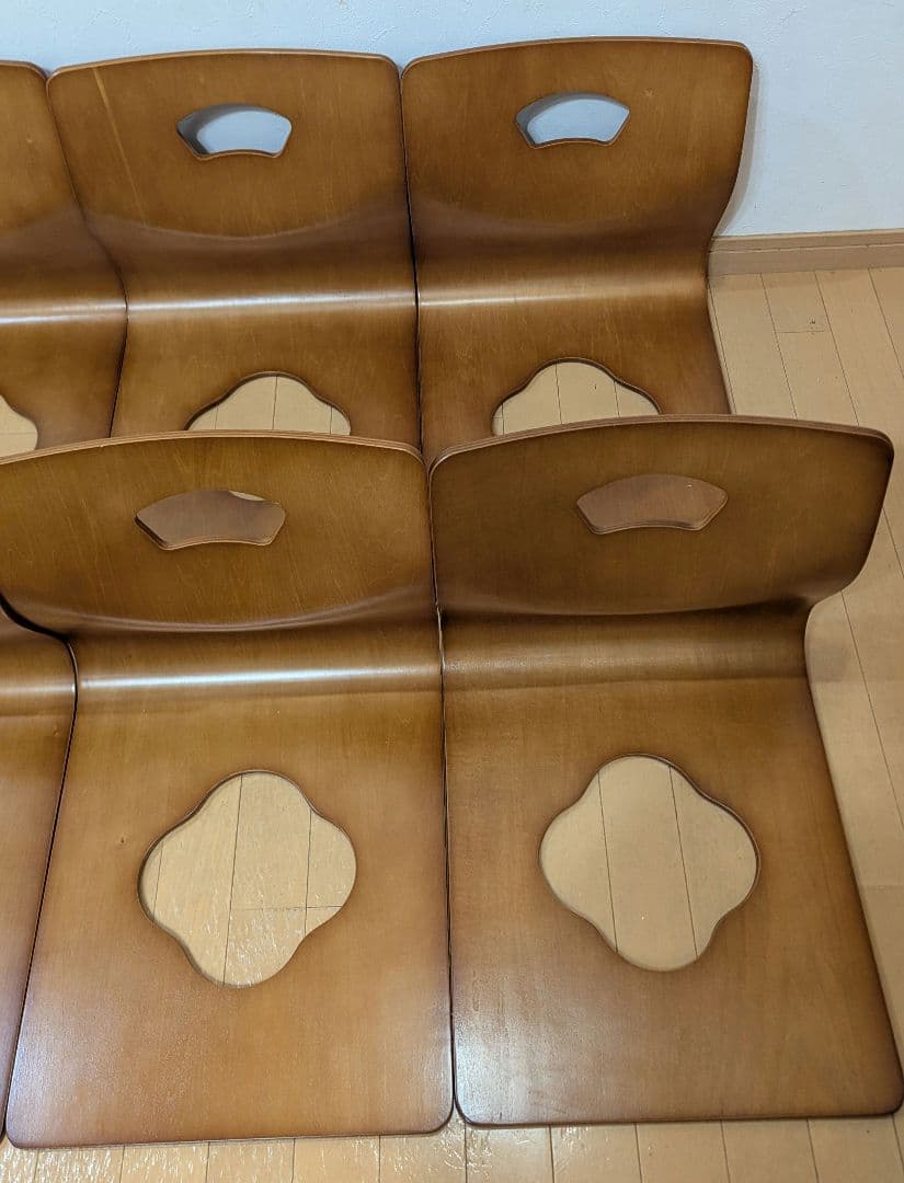 シンプルライフ 曲げ木椅子 6脚セット 曲げ椅子 イス