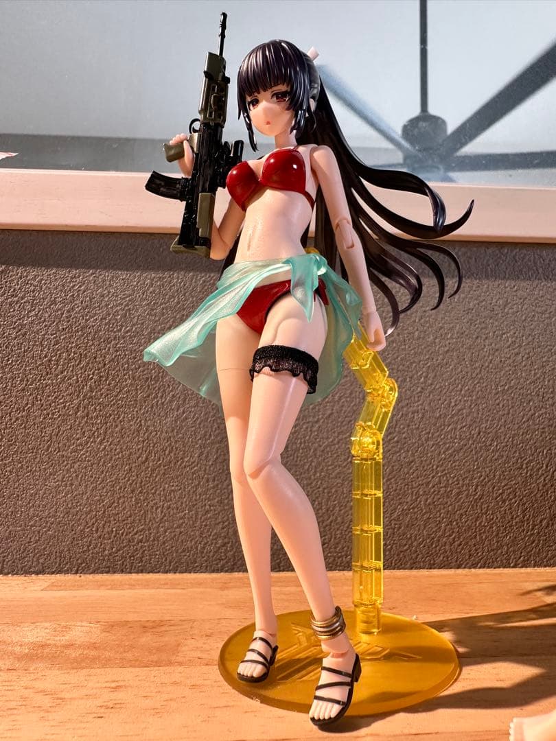 創彩 薬師寺久遠 姫カットポニーテール 水着 塗装済 改造プラモ リツカ