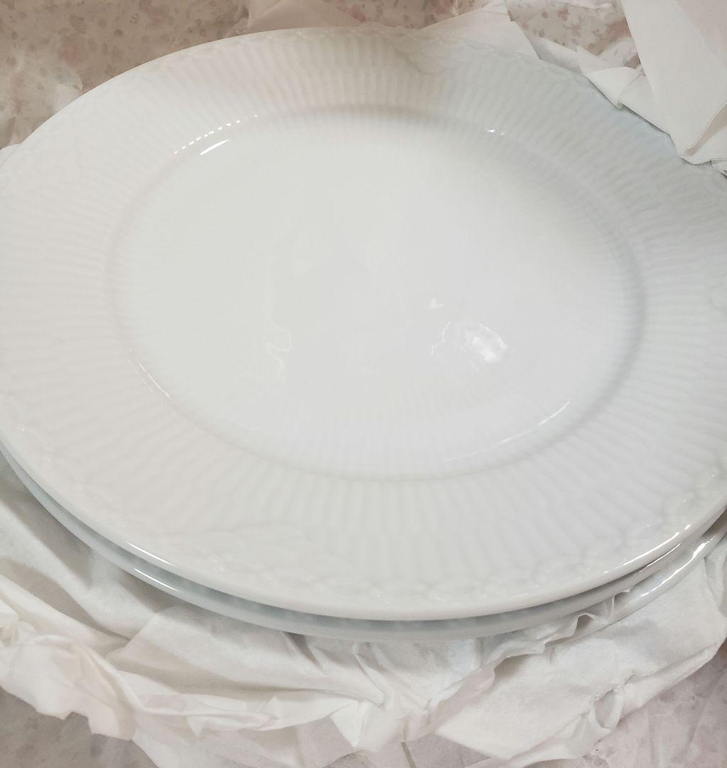 ロイヤルコペンハーゲン　ホワイトフルーテッド プレート 22cm 5皿セット