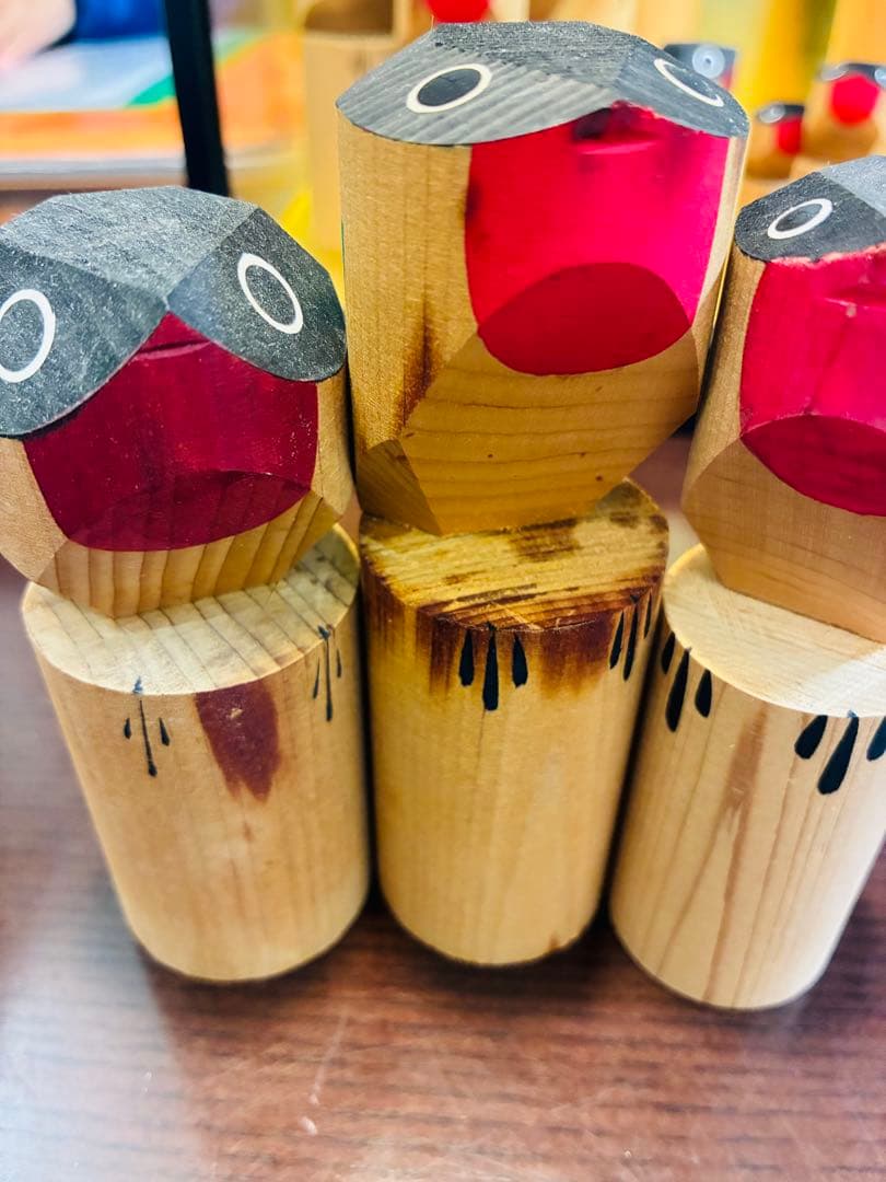 鷽とり　亀戸天神　ガラスケース付き