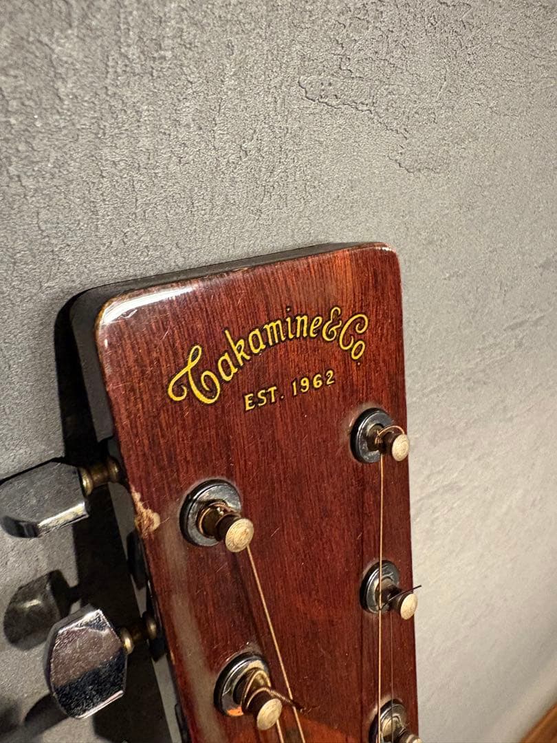 値下！】アコースティックギター、6弦、ケース付き、タカミネ、1962年