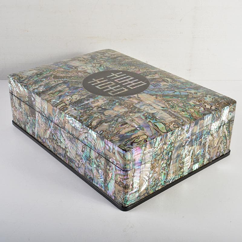 朝鮮美術 漆塗 螺鈿細工 文箱 M R7345B