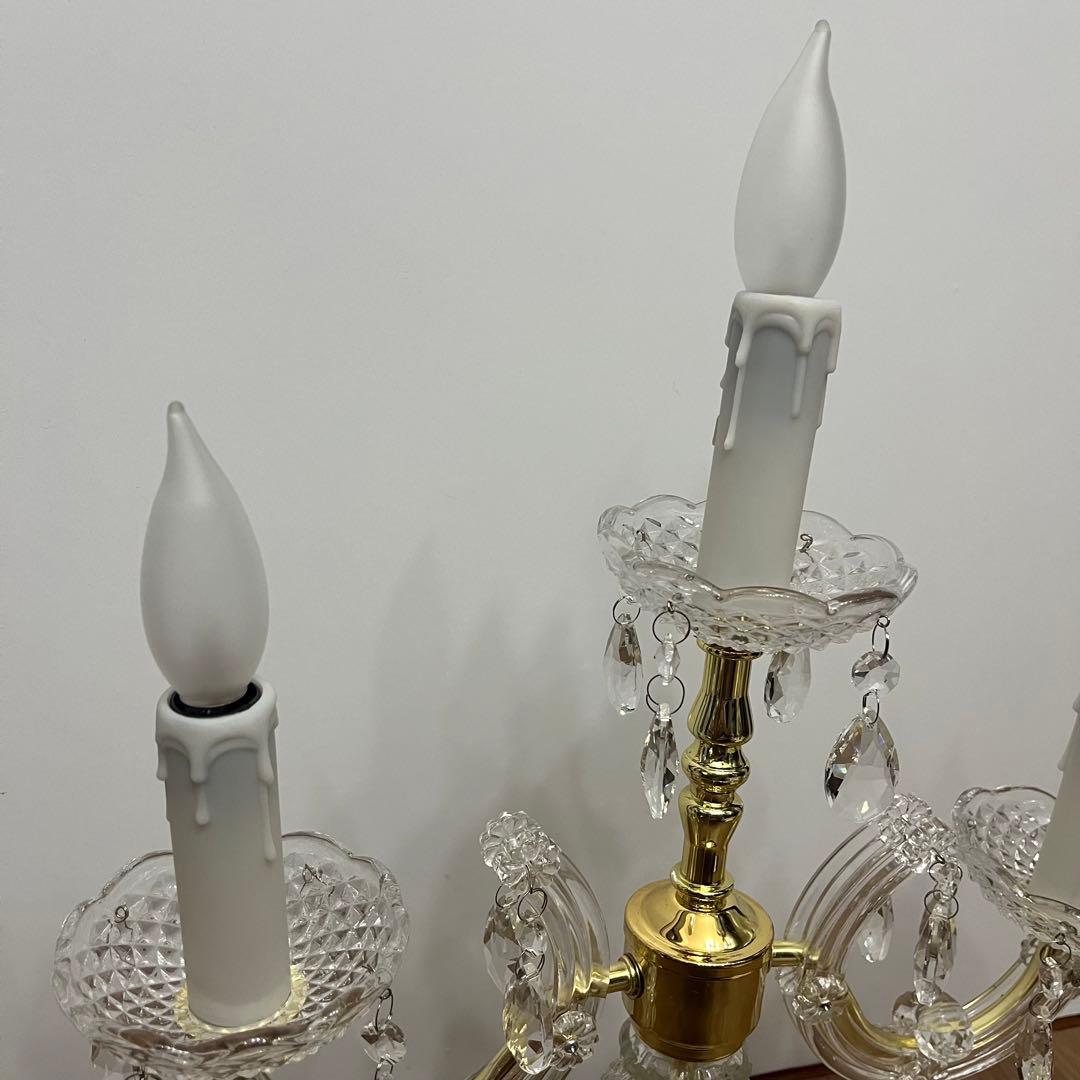 お値下中 アンティークライト　 タッチセンサーライト キャンドル型シャンデリア